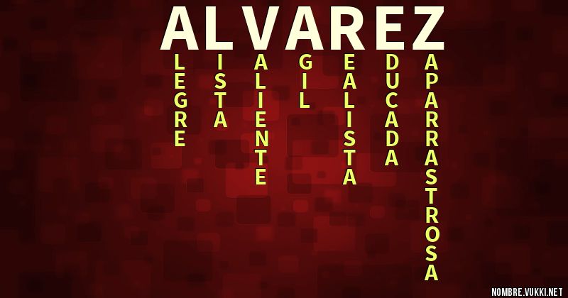 Acróstico alvarez
