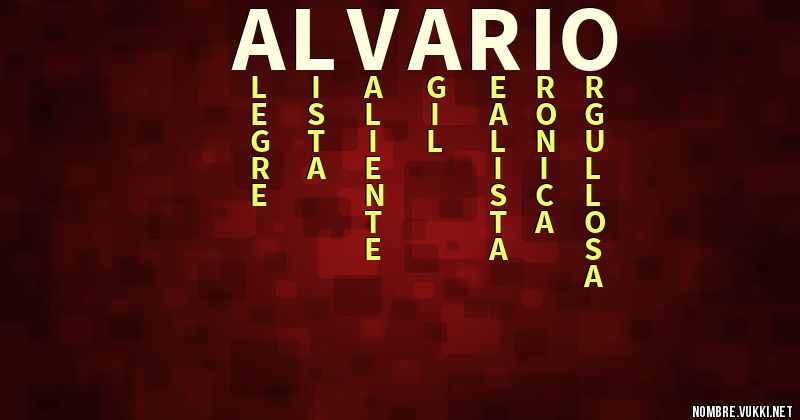 Acróstico alvario