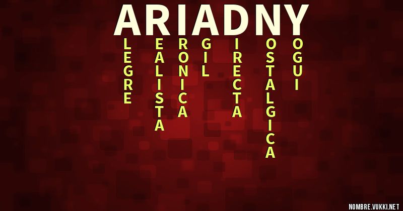 Acróstico ariadny