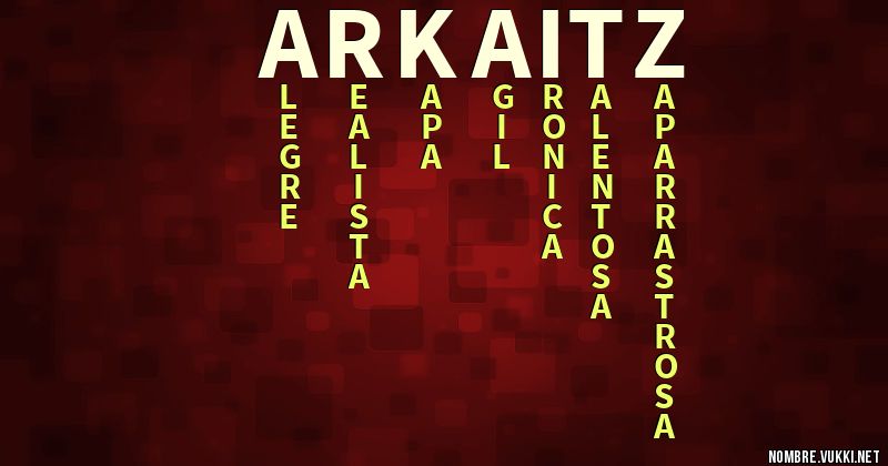 Acróstico arkaitz