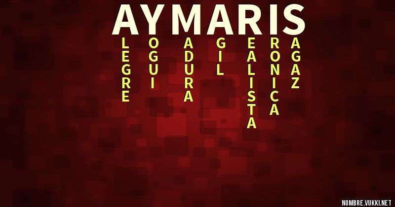 Acróstico aymaris