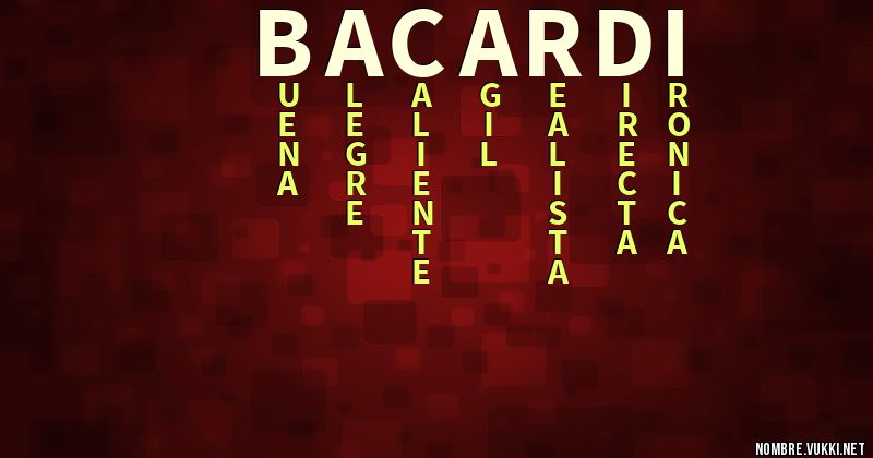 Acróstico bacardi