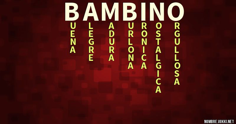 Acróstico bambino
