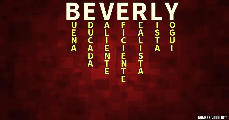 Acróstico beverly