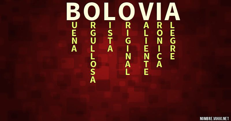 Acróstico bolovia