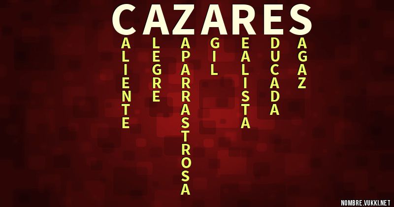 Acróstico cazares