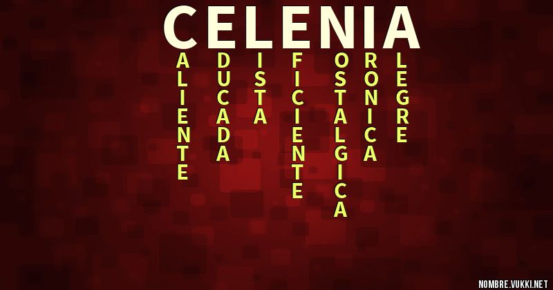 Acróstico celenia