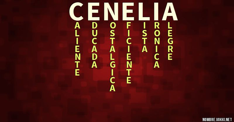 Acróstico cenelia