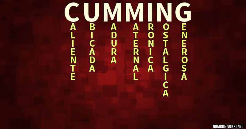 Acróstico cumming