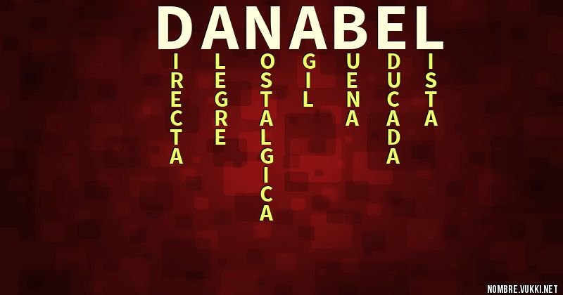 Acróstico danabel