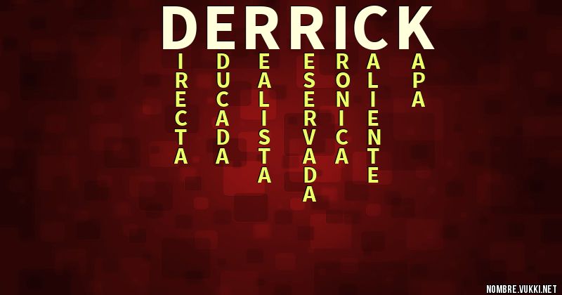 Acróstico derrick