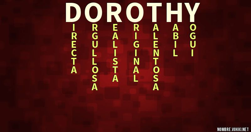 Acróstico dorothy