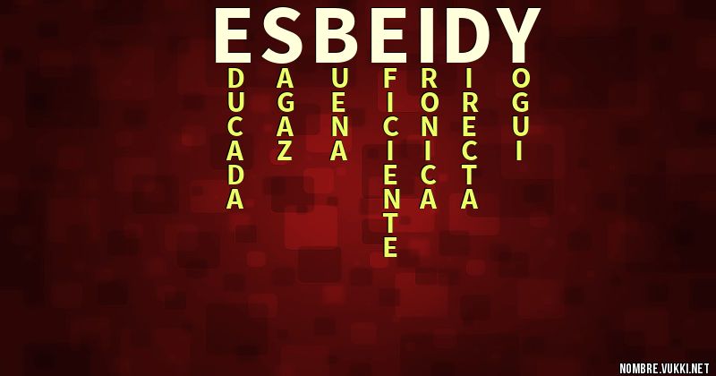 Acróstico esbeidy