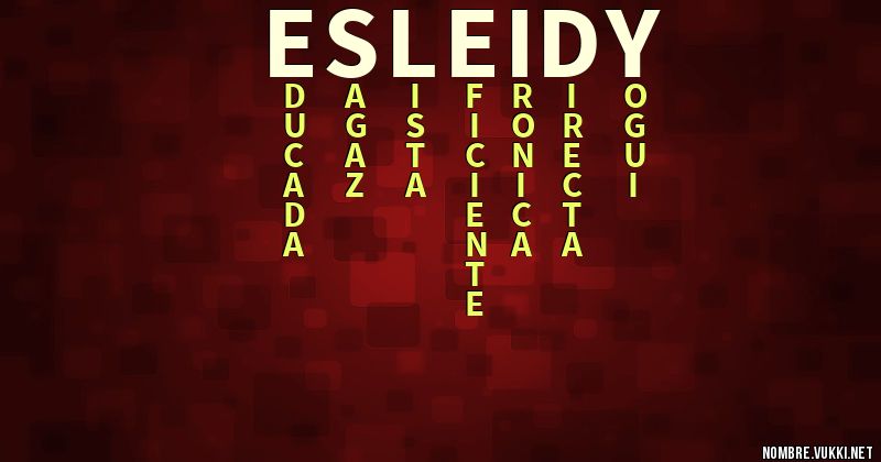 Acróstico esleidy