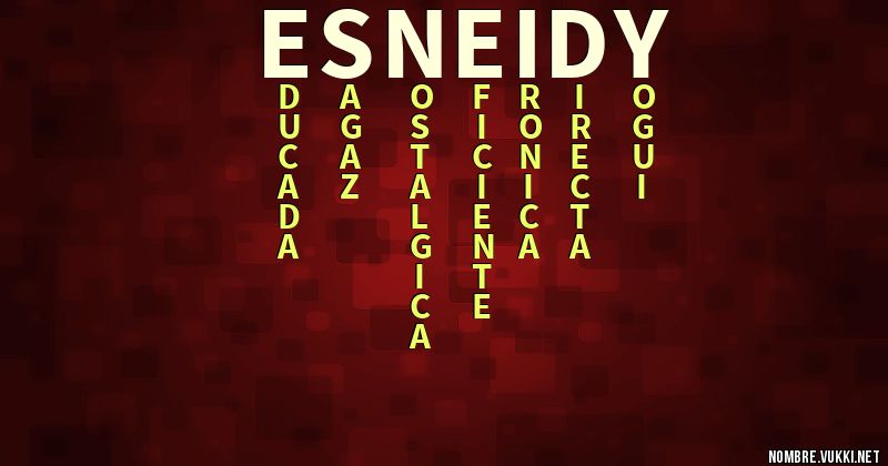 Acróstico esneidy