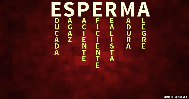 Acróstico esperma