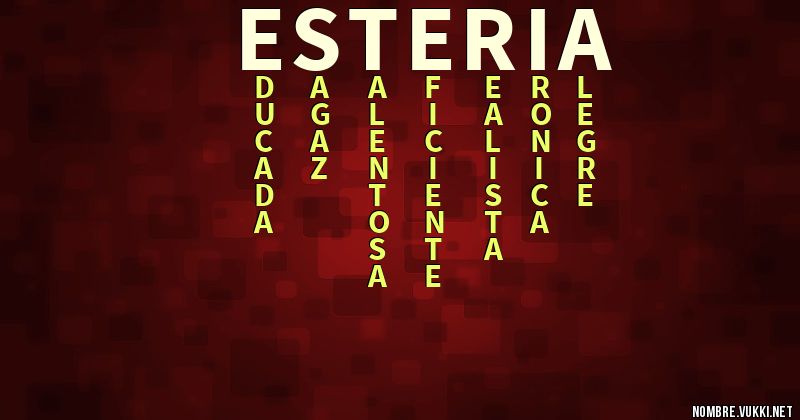 Acróstico esteria
