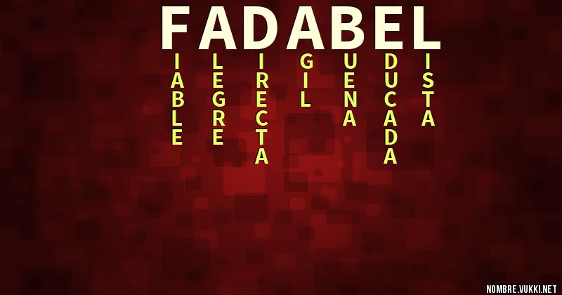 Acróstico fadabel