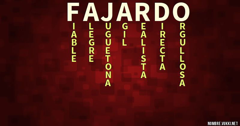 Acróstico fajardo