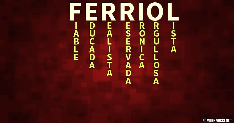 Acróstico ferriol