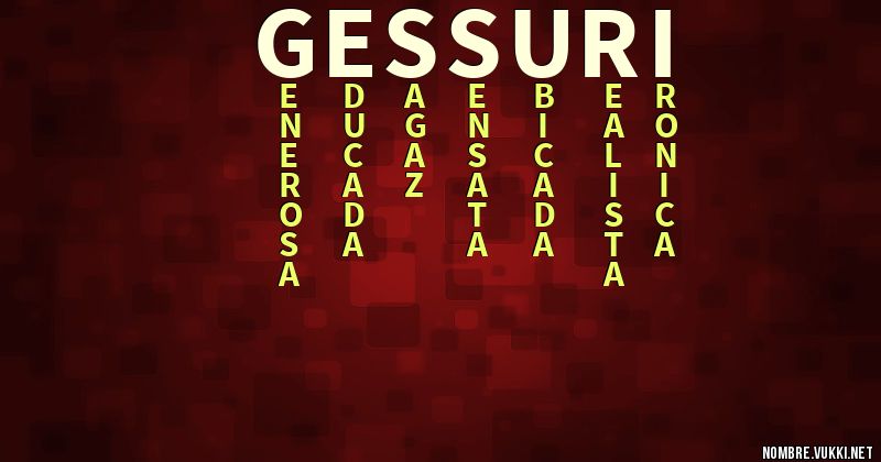 Acróstico gessuri