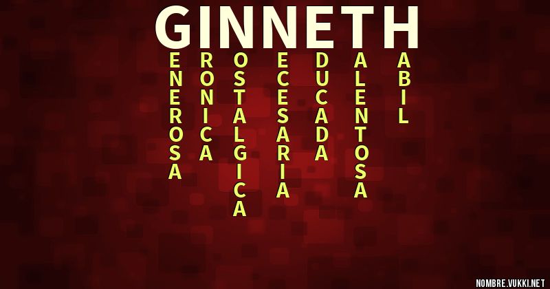 Acróstico ginneth