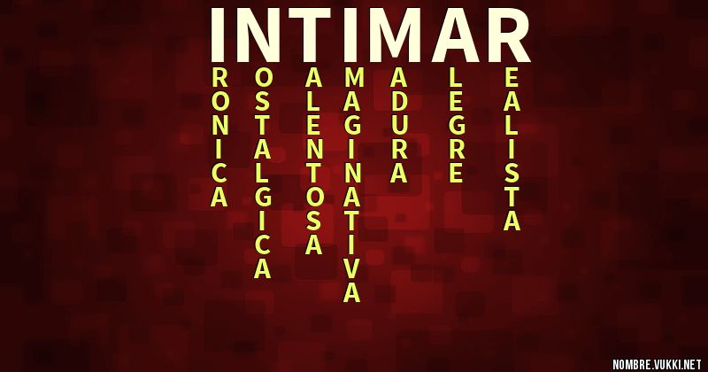 Acróstico intimar