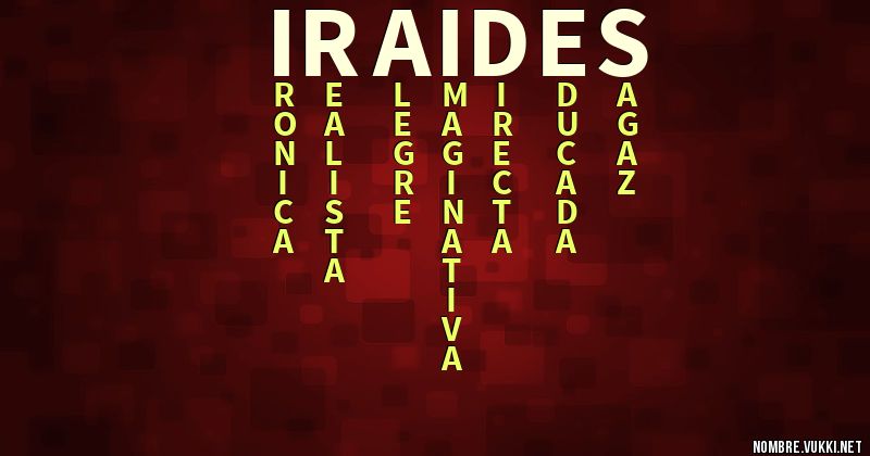 Acróstico iraides