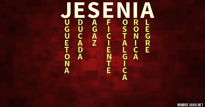 Acróstico jesenia