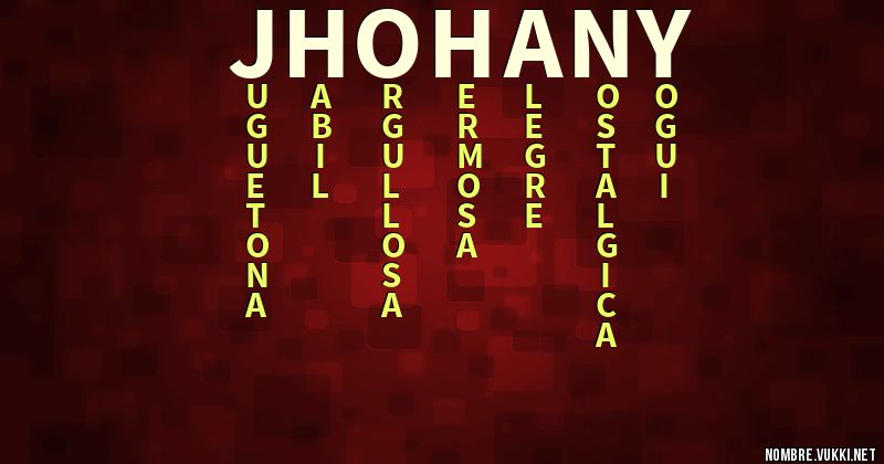 Acróstico jhohany