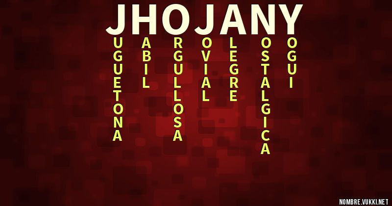 Acróstico jhojany