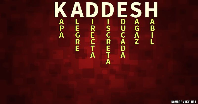 Acróstico kaddesh