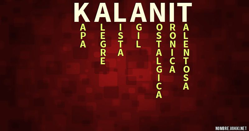Acróstico kalanit