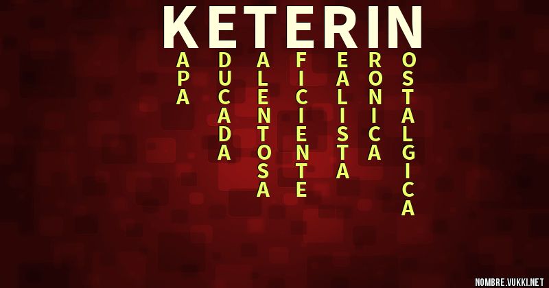 Acróstico keterin