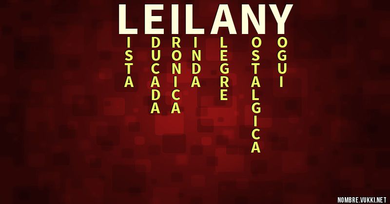 Acróstico leilany