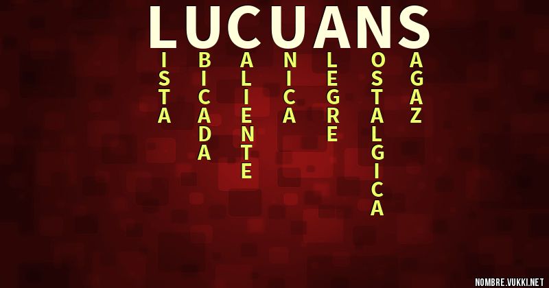 Acróstico lucuans
