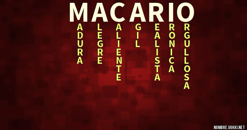 Acróstico macario