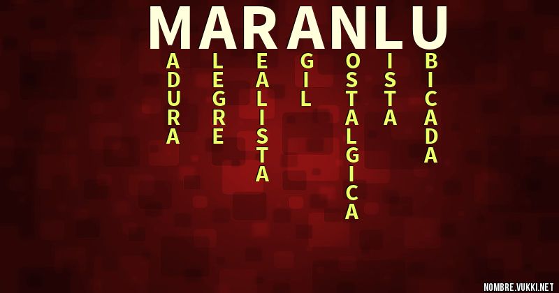 Acróstico maranlu
