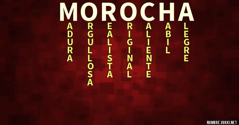 Acróstico morocha