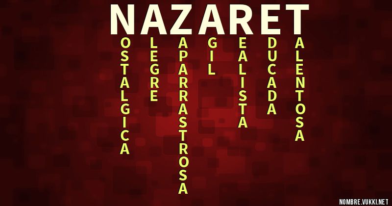 Acróstico nazaret