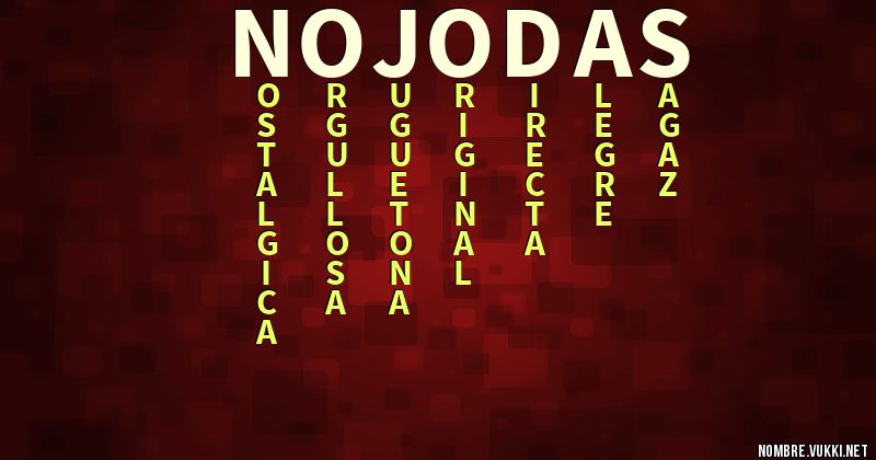 Acróstico no jodas