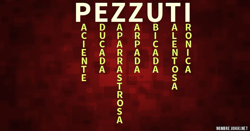 Acróstico pezzuti