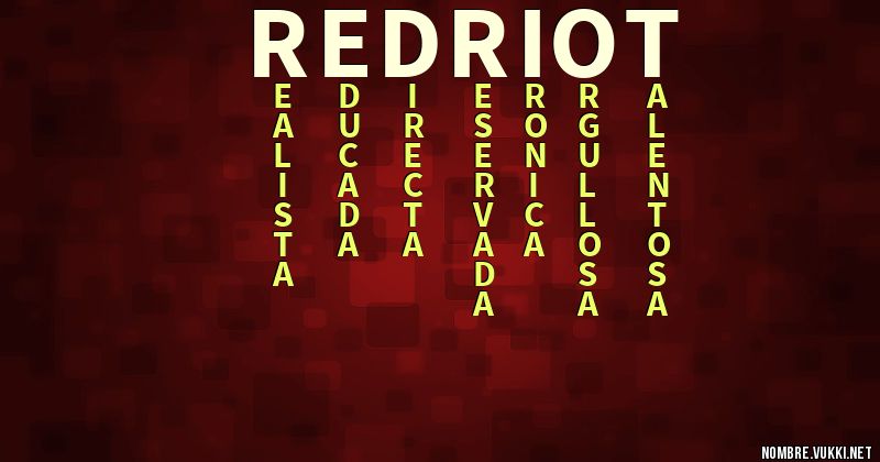 Acróstico red riot
