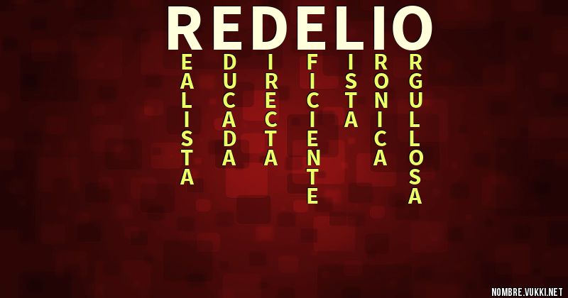 Acróstico redelio