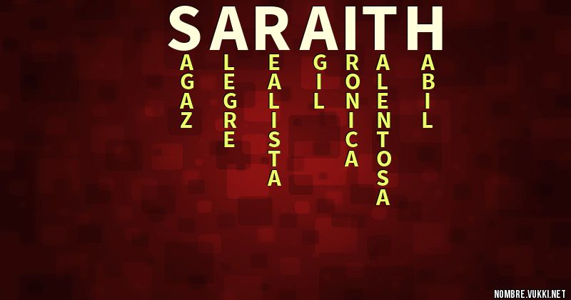 Acróstico saraith