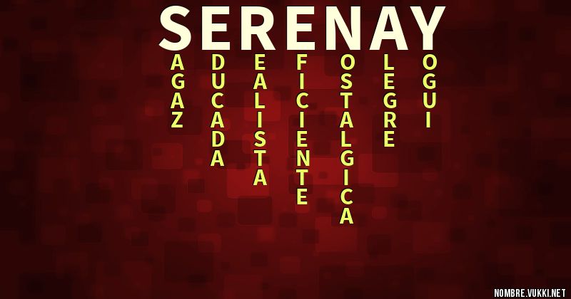 Acróstico serenay