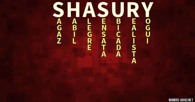Acróstico shasury