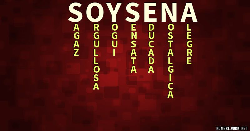 Acróstico soy sena