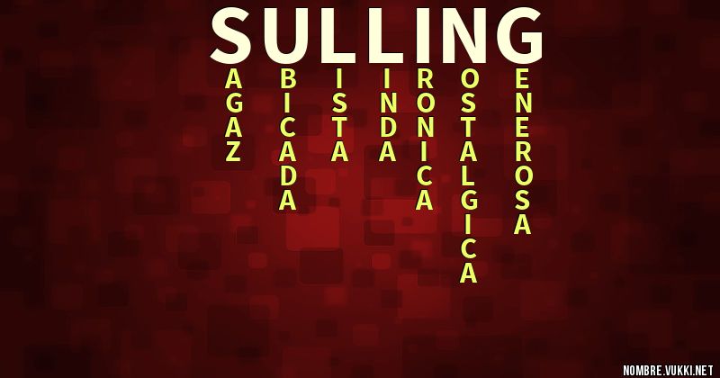 Acróstico sulling