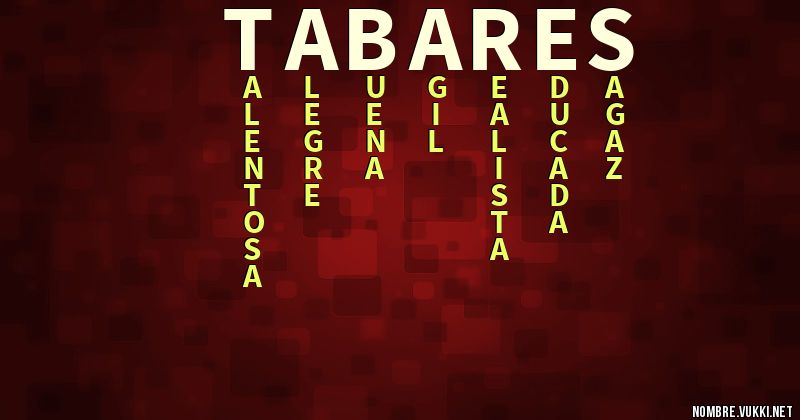 Acróstico tabares